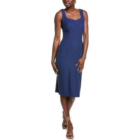 Hugo Boss WomensDalepha Midi Dress, Blue